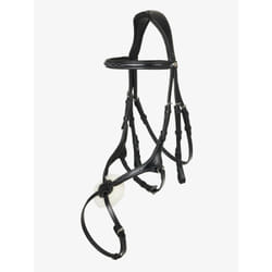 Bridon équitation pour cheval muserolle croisée LeMieux Grackle