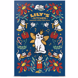 Lily's Kitchen Advent Calendar Cats, Friandise, Chat, Adulte, Poulet, Saumon, 42 g