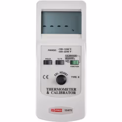 Résolution = 0,1 °C Précision optimale = ±2 °C Type de thermocouple = K Echelle de température = Centigrade, Fahrenheit Tempé ...