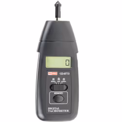 Précision optimale = ±0,05 % Type de tachymètre = Contact Type de batterie = 1,5 V AA Type d'affichage = LCD Dimensions = 72 ...
