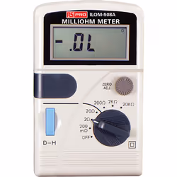 Mesure de la résistance maximum = 20 000 O Résolution de mesure de résistance = 100µO Type de mesure = 4 fils Source d'alimen ...