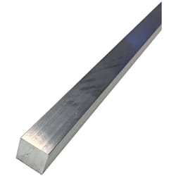 Rs Pro - Barre Carrée Aluminium, l. 12mm h. 12mm, l 1m ( Prix pour Lot de 5 )