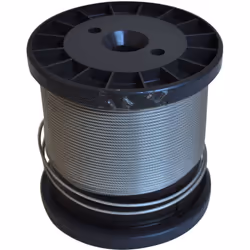 Type = Câble Matériau = Acier inoxydable Diamètre = 1,2 mm Nombre de Brins = 6 Nombre de fils = 19 Ame = Fil de fer Charge d' ...