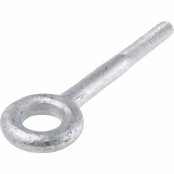 Diamètre = 24 mm Taille de filetage = M12 Longueur du filetage = 50mm Matériau = Métal galvanisé Finition = Galvanisé Anneaux ...