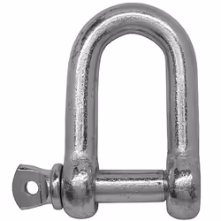 Matériau = Acier doux Type de manille = Manille en D Type de broche = à vis Diamètre de broche = 5mm Longueur = 20mm Finition ...