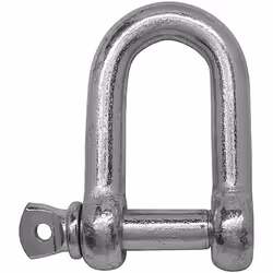 Matériau = Acier doux Type de manille = Manille en D Type de broche = à vis Diamètre de broche = 12mm Longueur = 48mm Finitio ...
