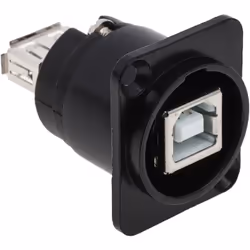 Genre = Femelle vers Femelle Type de montage = Montage panneau Version d'USB = 2.0 Orientation du corps = Droit Nombre de por ...