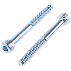 Taille de filetage = M8 Longueur = 75mm Forme de tête = Six pans creux Standard DIN = DIN 912 Matériau = Acier Finition = Gal ...