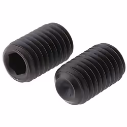 Taille de filetage = M6 Longueur = 20mm Forme de tête = Hexagonale Standard DIN = DIN 916 Matériau = Acier Finition = Noir, a ...