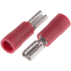 Rs Pro - Cosse faston Isolé, Rouge