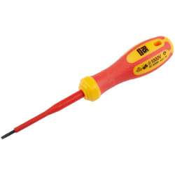 Rs Pro - Tournevis Pointe , pour vis Fendu 0,4 x 2,5 mm type Isolé, 75 mm ( Prix pour 1 )