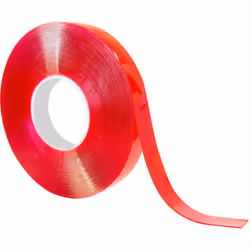 Largeur = 6mm Epaisseur = 1mm Longueur = 33m Matériau du support = Mousse Couleur = Translucide Simple/Double face = Double f ...