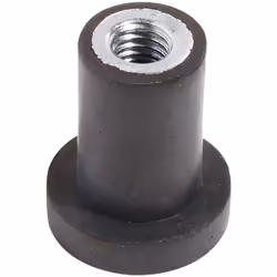 Taille de filetage = M4 Diamètre = 9.3mm Hauteur de pied = 11.5mm Hauteur hors tout = 9mm Capacité de charge statique = 7kg M ...