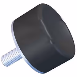 Type de lame = Plot antivibratoire mâle Taille de filetage = M10 Diamètre = 50mm Hauteur de pied = 40mm Hauteur hors tout = 4 ...