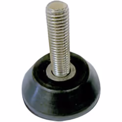 Taille de filetage = M10 Diamètre = 46mm Hauteur de pied = 15mm Hauteur hors tout = 15mm Matériau = Caoutchouc naturel Dureté ...