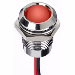 Tension nominale = 24V c.c. Couleur du flux lumineux = Rouge Taille de l'orifice de fixation = 14mm Type de lampe = LED Type ...