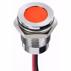 Tension nominale = 220V c.a. Couleur du flux lumineux = Rouge Taille de l'orifice de fixation = 14mm Type de lampe = LED Type ...