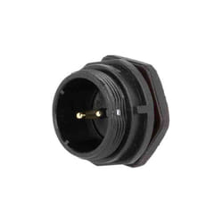 Rs Pro - Connecteur circulaire 2 contacts, Montage panneau, raccordement a souder ( Prix pour 1 )
