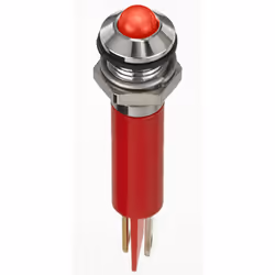 Tension nominale = 2V c.c. Couleur du flux lumineux = Rouge Taille de l'orifice de fixation = 8mm Type de lampe = LED Type de ...