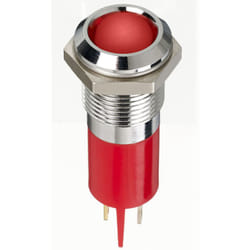 Rs Pro - Voyant led lumineux Rouge dia. 14mm, 12V c.c., IP67 ( Prix pour 1 )