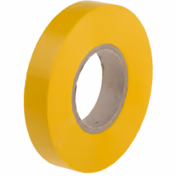 Couleur = Jaune Largeur = 12mm Longueur = 20m Matériau du support = PVC Epaisseur = 0.13mm Température maximum de fonctionnem ...