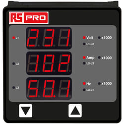 Rs Pro - Indicateur numérique multifonction led, 3 digits ( Prix pour 1 )