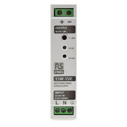 Alimentation pour rail DIN RS PRO, 15V c.c., 230V c.a., 15W ( Prix pour 1 )