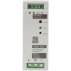 Rs Pro - Alimentation pour rail din 15V c.c., 230V c.a., 30W ( Prix pour 1 )