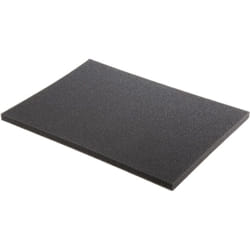 Rs Pro - Garnitures de mousse pour valise, Noir, Moyen Densité, 390 x 290 x 16mm, Utiliser avec Boîtes à outils empilables en ( Prix pour 1 )
