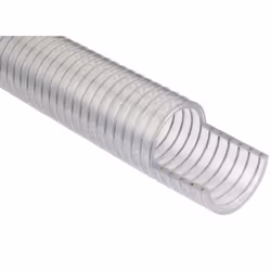 Diamètre interne = 38mm Diamètre externe = 47mm Matériau = PVC Longueur = 5m Couleur = Transparent Rayon de Courbure = 90mm R ...
