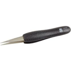 Brucelles RS PRO 00.SA.DN ESD pointe plate en inox, L. 125 ( Prix pour 1 )