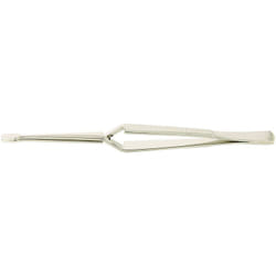 Rs Pro - Brucelles 5518.C.NP pointe Plat dentelé en Acier au carbone, l. 160 ( Prix pour 1 )