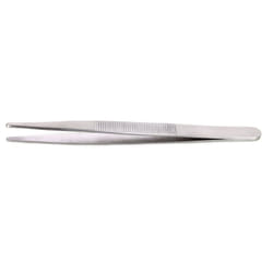 Rs Pro - Brucelles R7314.C.NP pointe Arrondi droit dentelé rond en Acier au carbone, l. 145 ( Prix pour 1 )