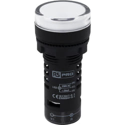 Rs Pro - Indicateur led Rouge/vert 230V c.a. / v c.c., ø découpe 22mm, Montage panneau, IP65 ( Prix pour 1 )