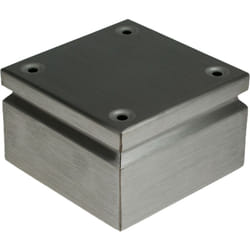 Rs Pro - Boîte de dérivation en Acier inoxydable 304 150 x 150 x 80mm 0 voies, IP66 ( Prix pour 1 )