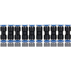 Adaptateur tube à tube droit Rs Pro vers Enfichable 10 mm Enfichable, 8 mm ( Prix pour Sachet de 10 )