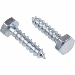 Longueur = 25mm Taille de filetage = 6mm Forme de tête = Hexagonale Matériau = Acier Finition = Galvanisé brillant