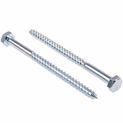 Longueur = 150mm Taille de filetage = 10mm Forme de tête = Hexagonale Matériau = Acier Finition = Galvanisé brillant
