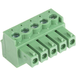 Bornier pour ci Rs Pro 5 contacts 1 rangée(s) pas de 3.81mm