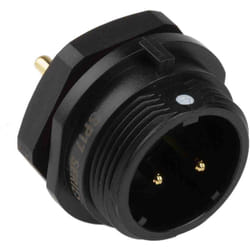 Rs Pro - Connecteur circulaire 2 contacts, Montage traversant sur cloison, raccordement a souder ( Prix pour 1 )