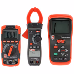 Numéro de modèle = RS14, RS380, RS42 Application = Electrique, industriel Contenu du kit = Multimètre, pince ampèremétrique, ...