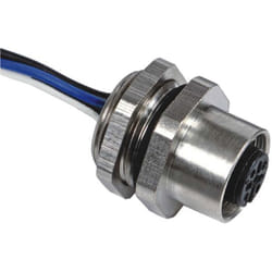 Connecteur pré-câblé Rs Pro 5 conducteurs , M12 Femelle, 100mm ( Prix pour 1 )
