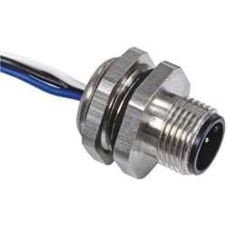Connecteur pré-câblé Rs Pro 5 conducteurs , M12 Mâle, 1m ( Prix pour 1 )