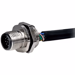 Connecteur A = M12 Connecteur B = Sans bornes Longueur = 100mm Nombre de conducteurs = 12 Nombre de contacts connecteur A = 1 ...