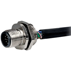 Connecteur pré-câblé Rs Pro 12 conducteurs , M12 Mâle, 100mm ( Prix pour 1 )
