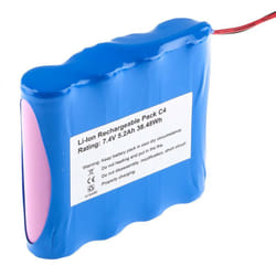Bloc batterie rechargeable Rs Pro 7.4V Lithium-Ion 5.2Ah 78 x 68 x 19 mm x 4 ( Prix pour 1 )
