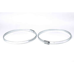 Rs Pro - Collier de serrage pour tuyau, avec Vis sans fin, Vis hexagonale, Acier doux, 120 140mm ( Prix pour Sachet de 5 )