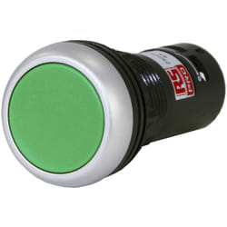 Unité complète de bouton-poussoir Rs Pro Vert , Momentané, Rond, 1 no ( Prix pour 1 )