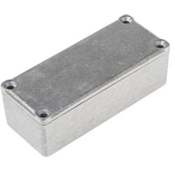 Rs Pro - Boîtier en Fonte d'aluminium, 90 x 38 x 30mm, Gris ( Prix pour 1 )