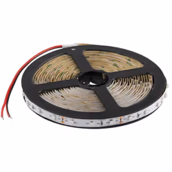 Couleurs de LED = Jaune Longueur de bande = 5m Tension nominale = 12V Nombre de LED par mètre = 60 Indice IP = IP20 Souple/ri ...